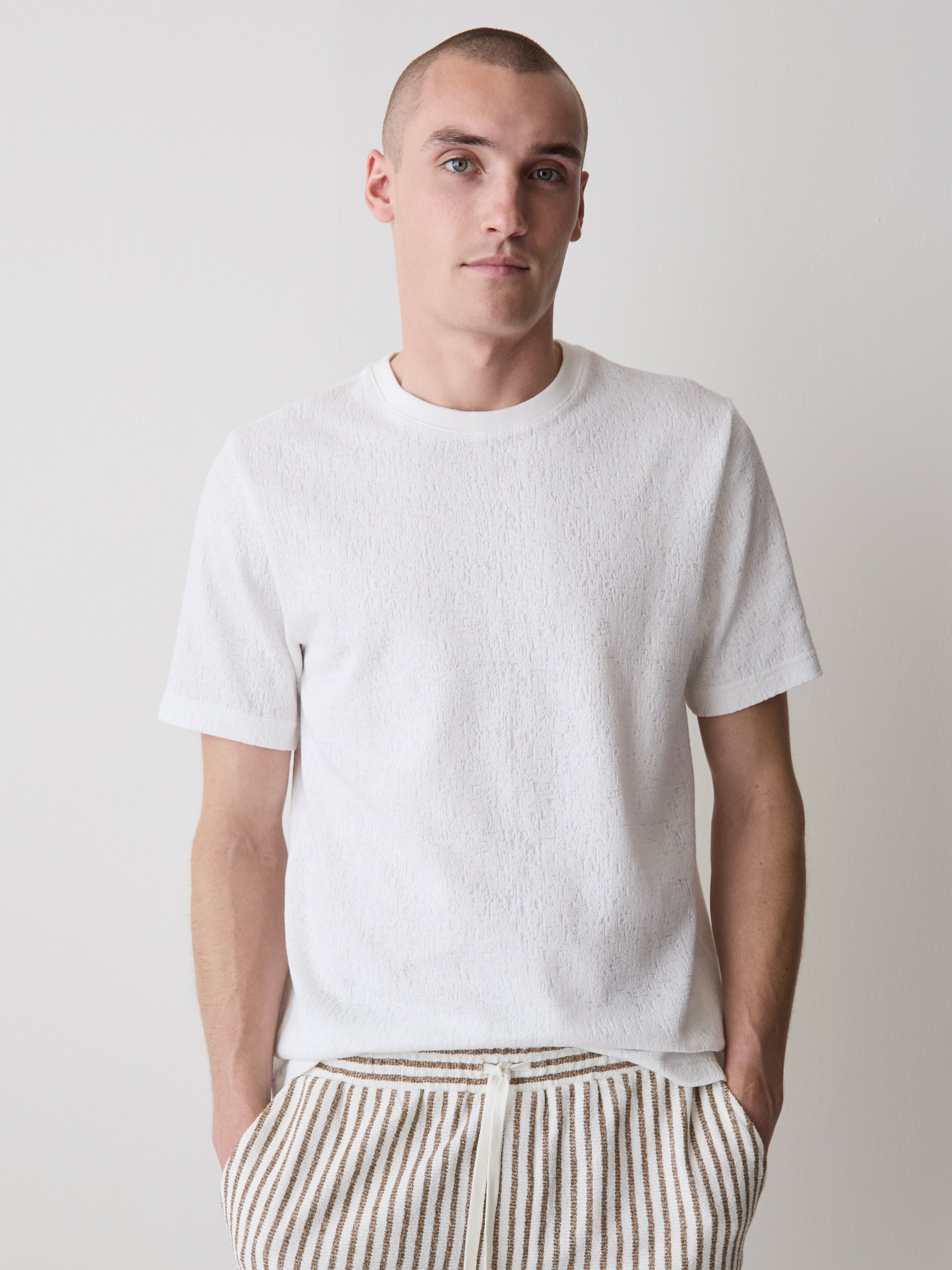 Men's Short-Sleeve Crew-Neck Burnout Knit T-Shirt – RW&CO