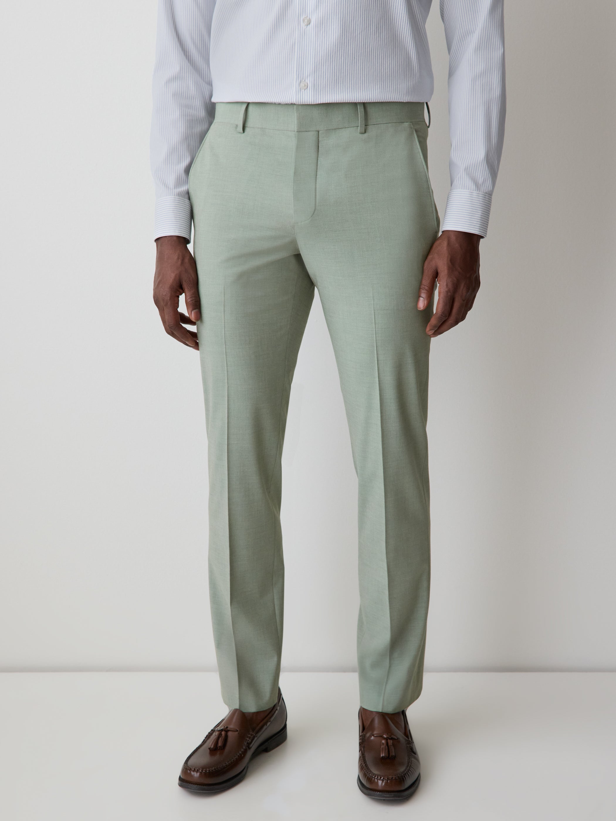slim fit dress slacks Men's Slim-Fit Mint Suit Pant Stretch Woven Fabric – RW&CO