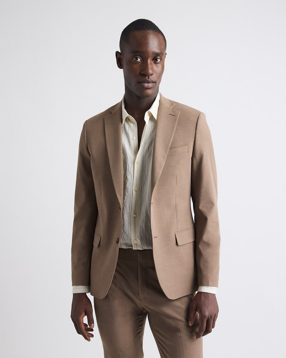 ANDREA A Co. ダークグレー サロペット Slim-Fit Rose Taupe Suit Blazer | RW&CO.