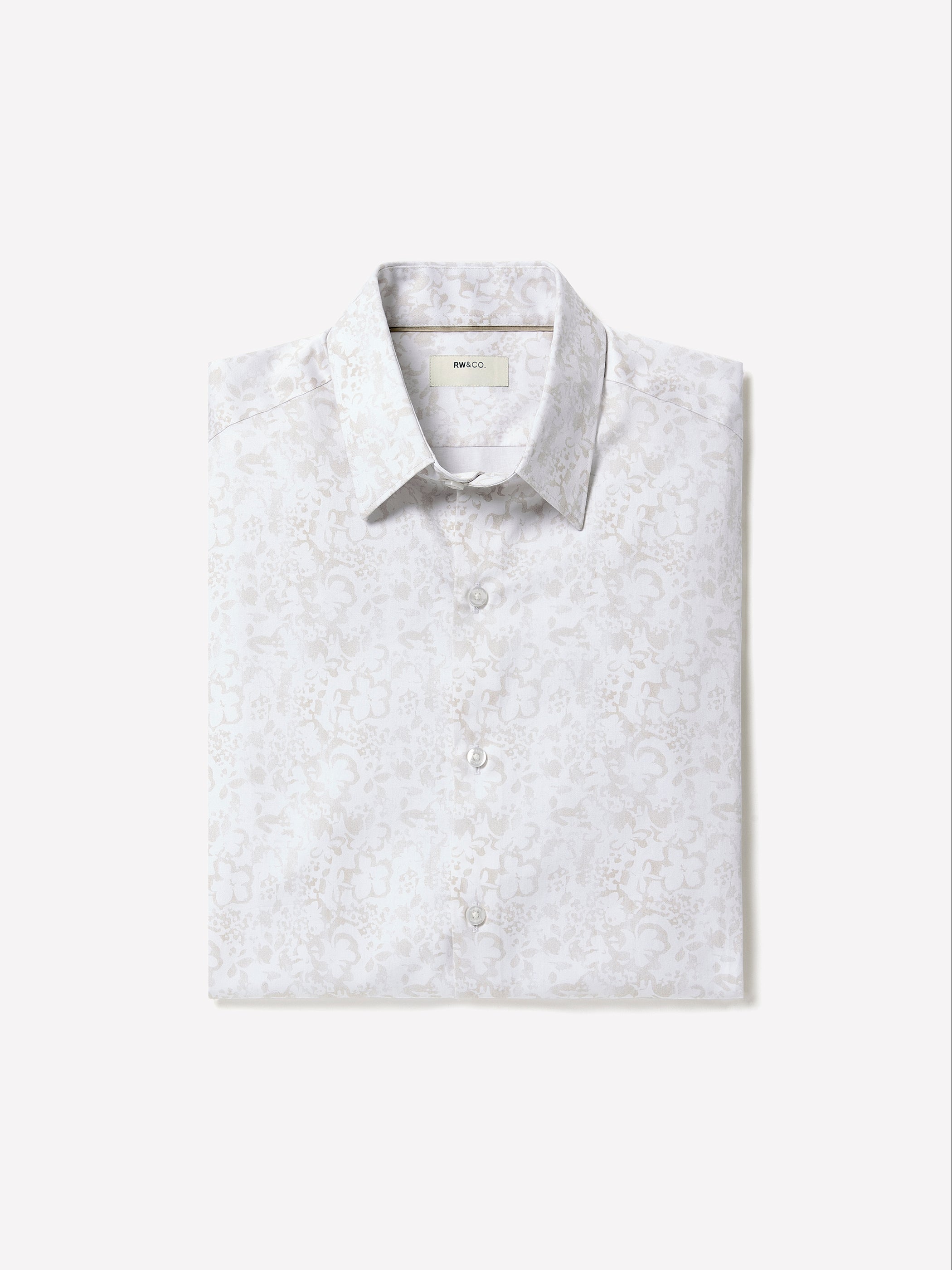 Men's Regular-Fit Abstract Floral Dress Shirt – RW&CO
