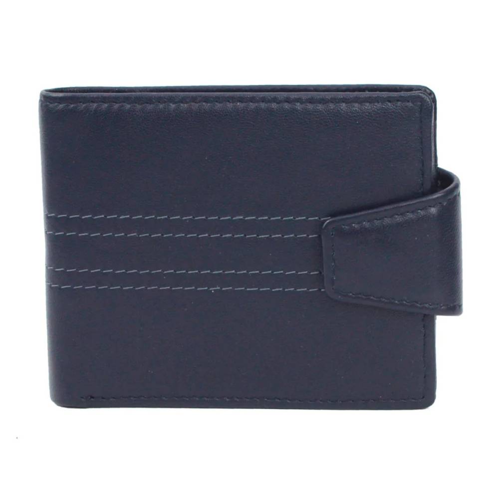 Eastern Counties Leather - Unisex Adult Max Tri-Fold Leather Stitch Detail Wallet