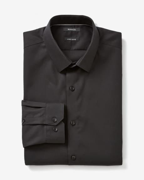 Tailored fit two-tone twill dress shirt - Regular