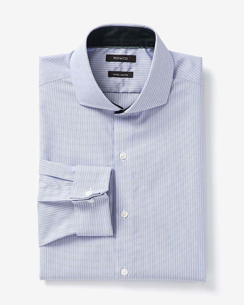 Fitted dress shirt in multi stripe RW&CO.