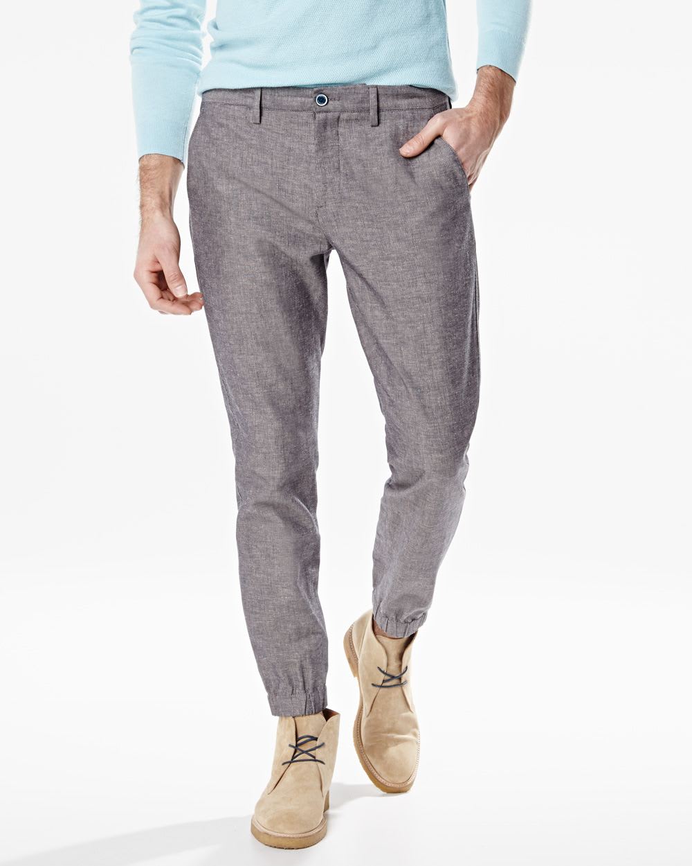 Slim fit twotone canvas pant RW&CO.