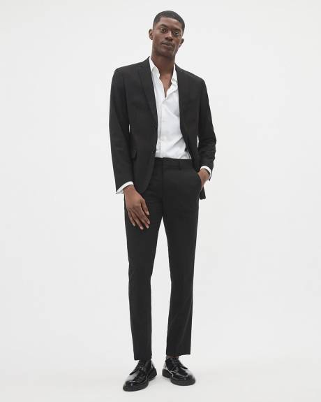 Essential Black Wool-Blend Suit Blazer