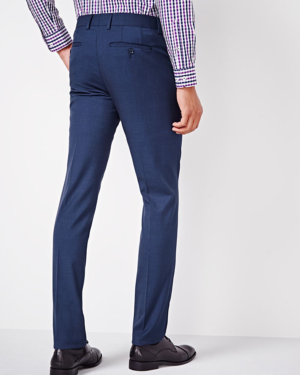 Blue Slim fit pant Regular RW&CO.