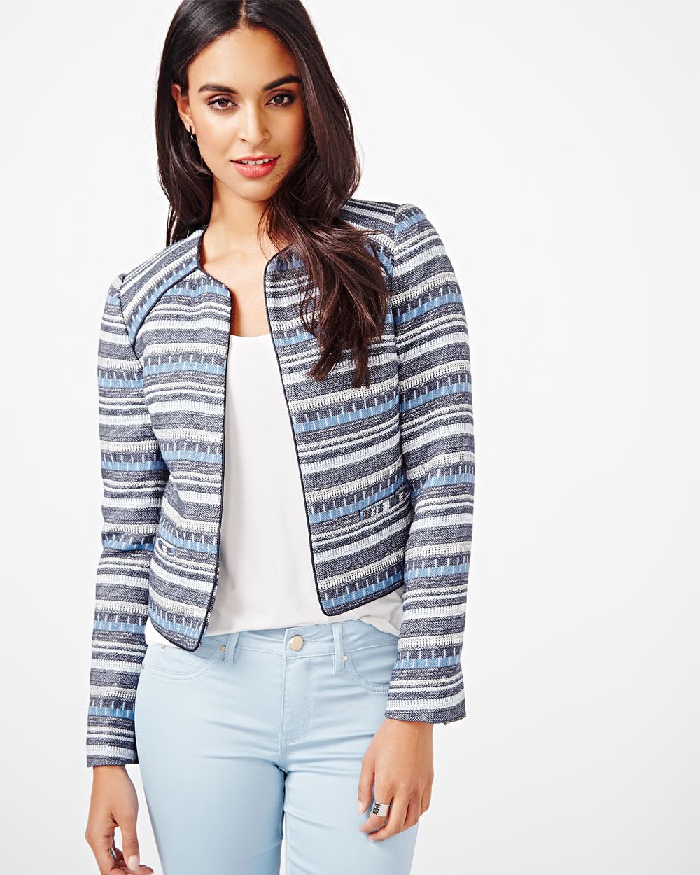 Structured Jacquard Blazer RW&CO.