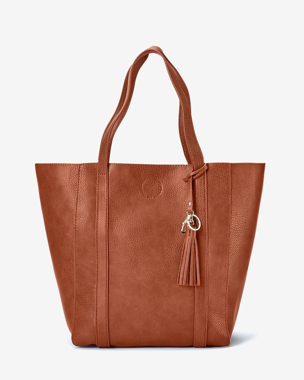 Large vegan leather open tote bag RW&CO.