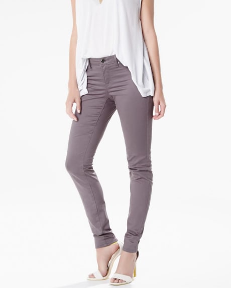 Natalie skinny pant in grey wash denim - 32''