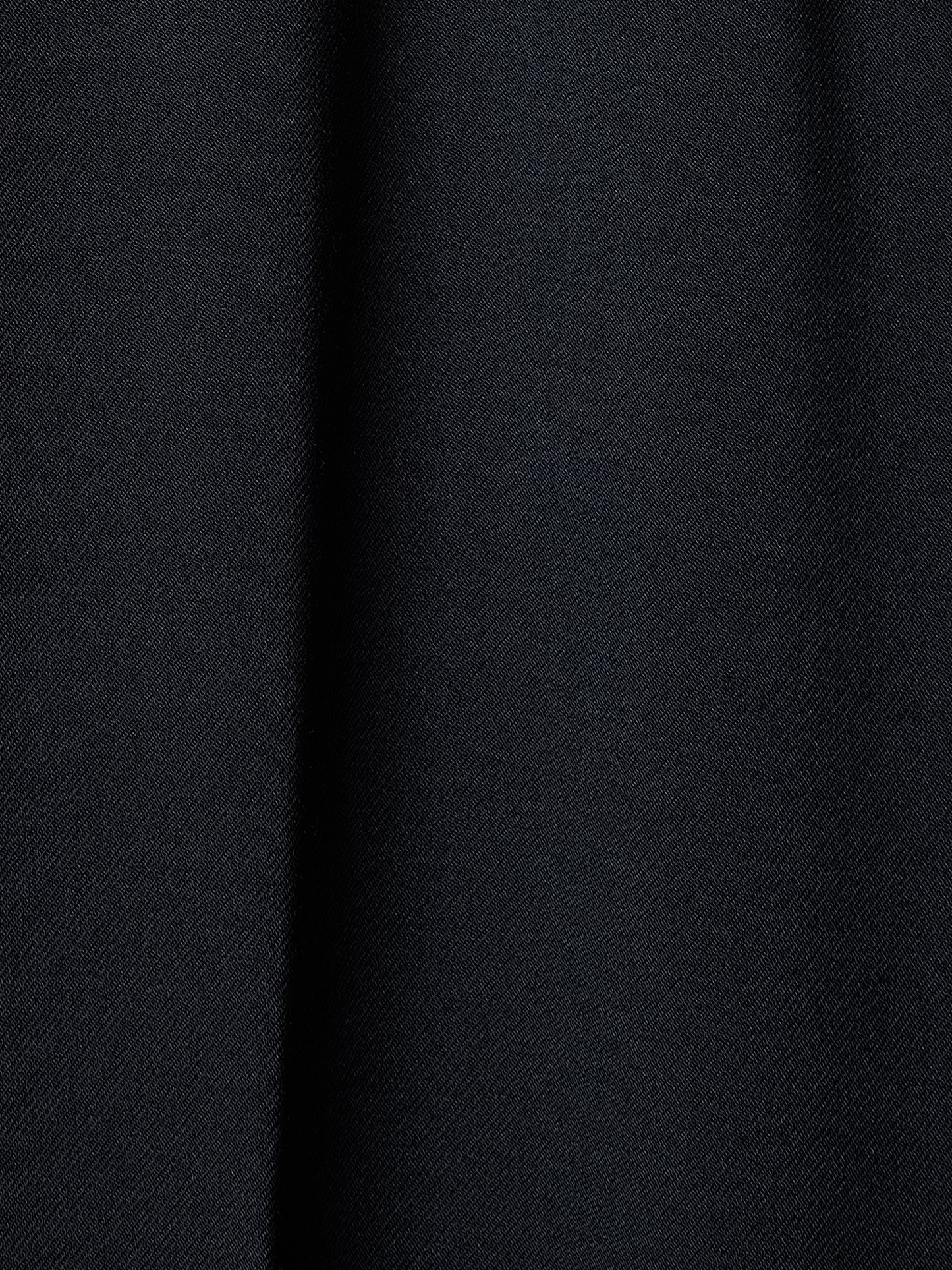 Black Mid-Rise Straight-Leg Cropped Pant