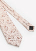 Pink Regular Tie with Floral Pattern