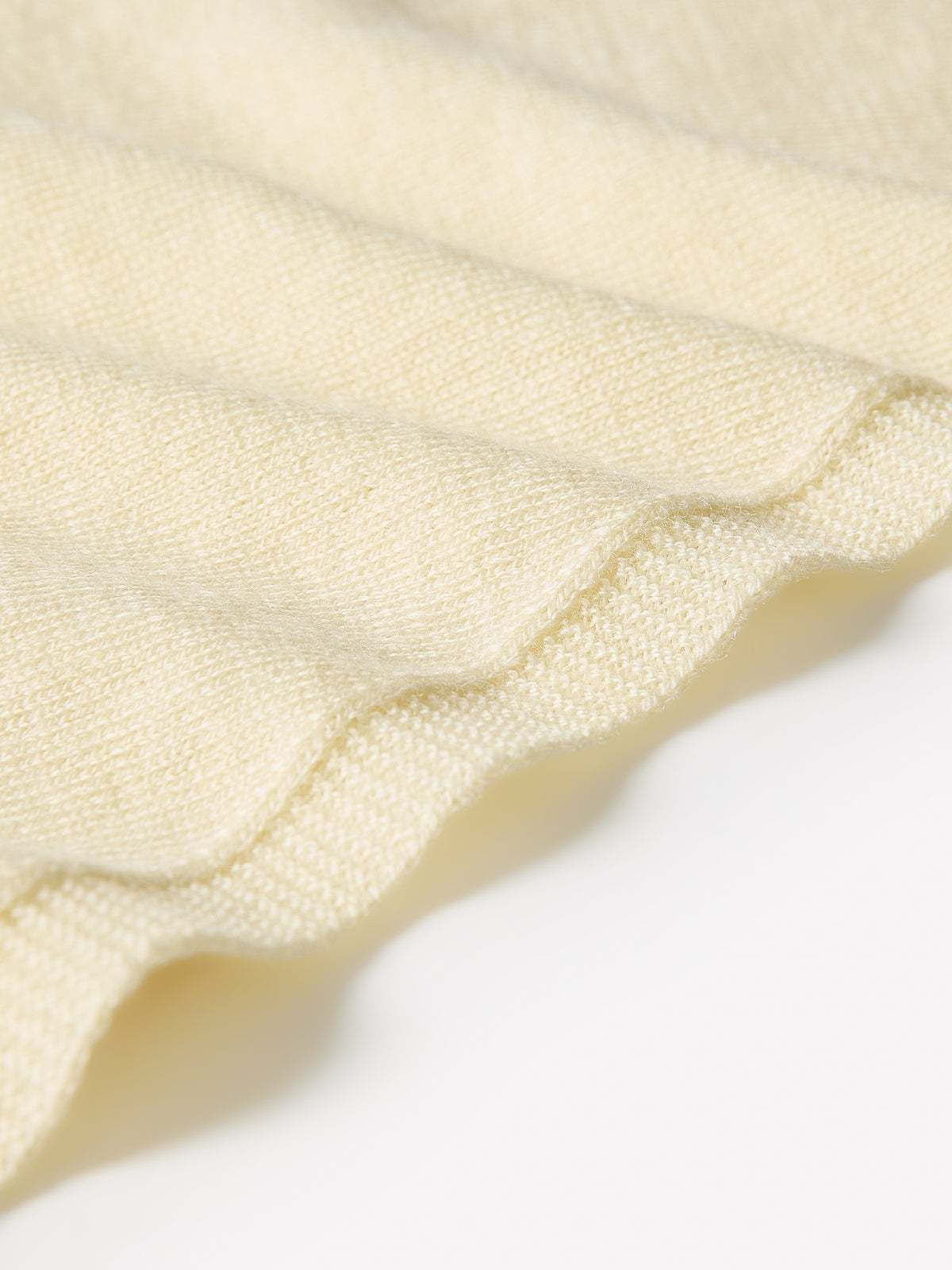 Knit Scarf Mercerized Merino Wool Triangle Neckerchief