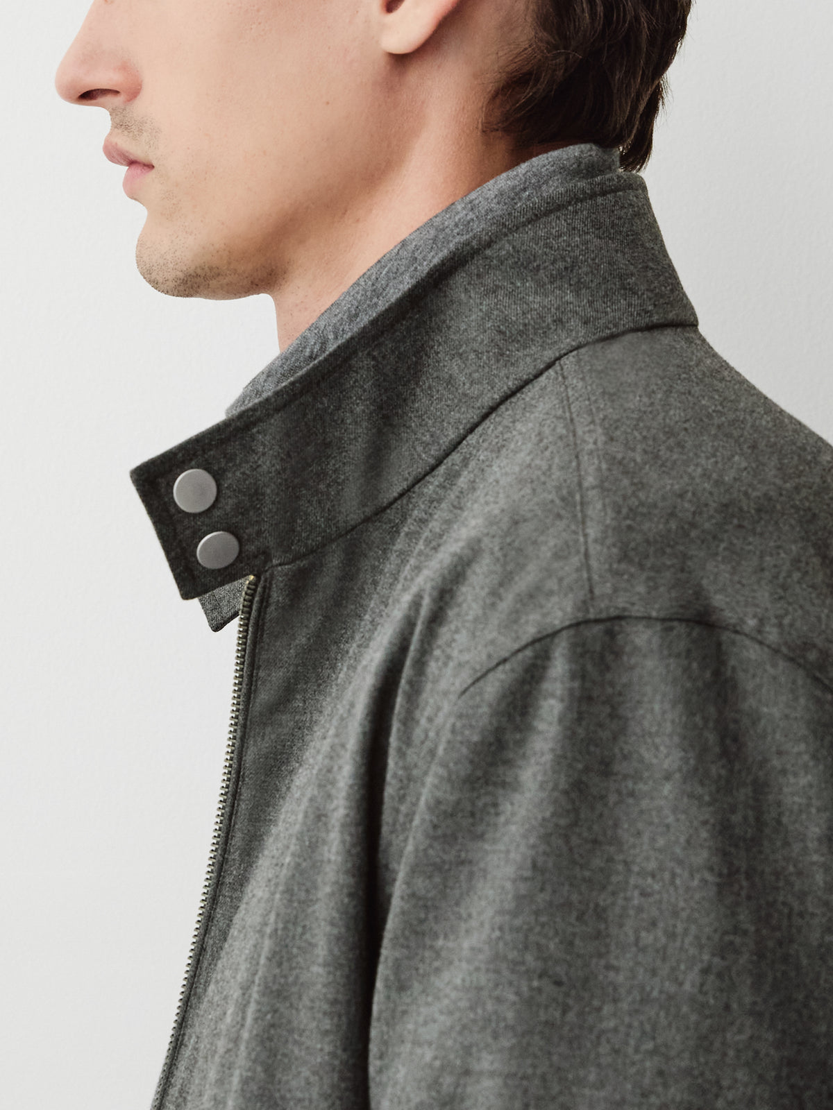 Brushed-Knit Milkman Jacket with Pockets