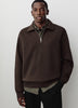 Long-Sleeve Half-Zip Polo Sweater