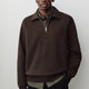Long-Sleeve Half-Zip Polo Sweater