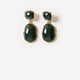 Stone Statement Pendant Earrings