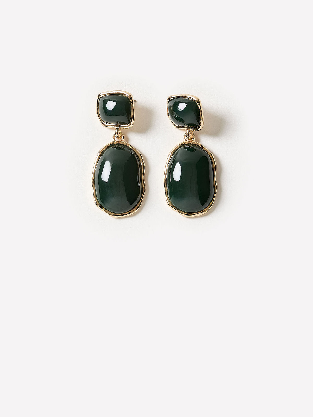 Stone Statement Pendant Earrings