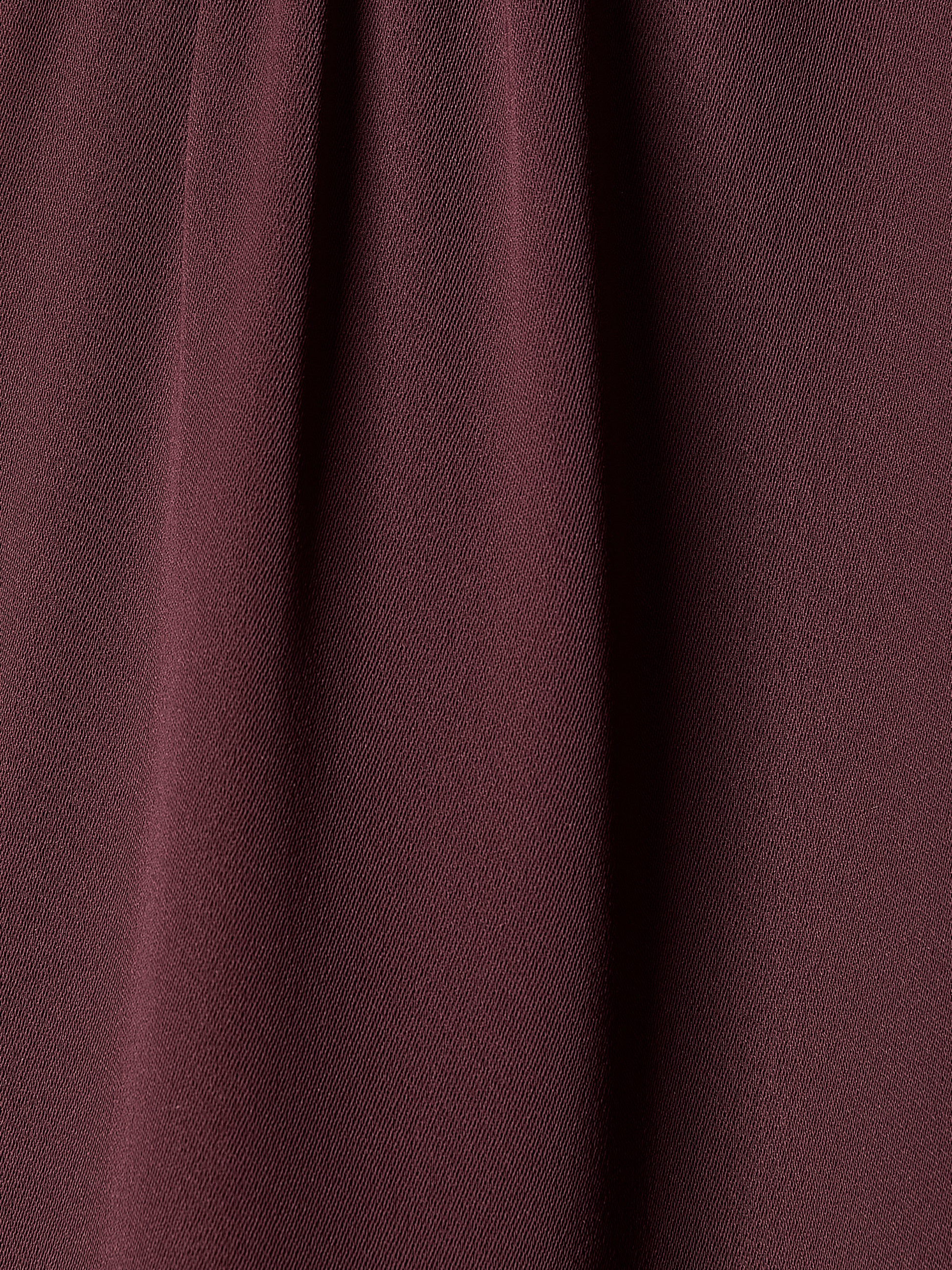 Silky Crepe Long-Sleeve Buttoned-Down Blouse