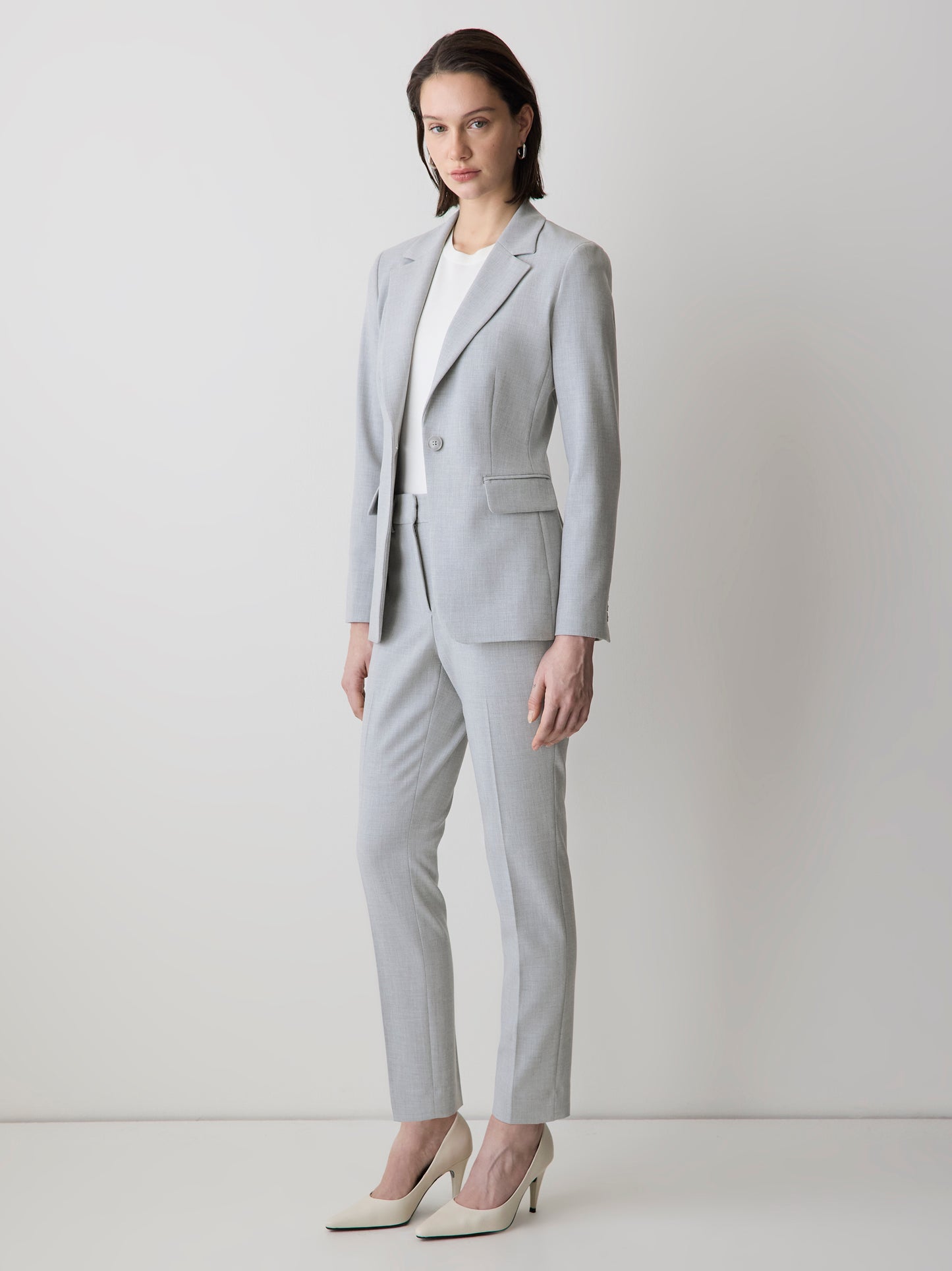 Veston Ajusté à Boutonnage Simple