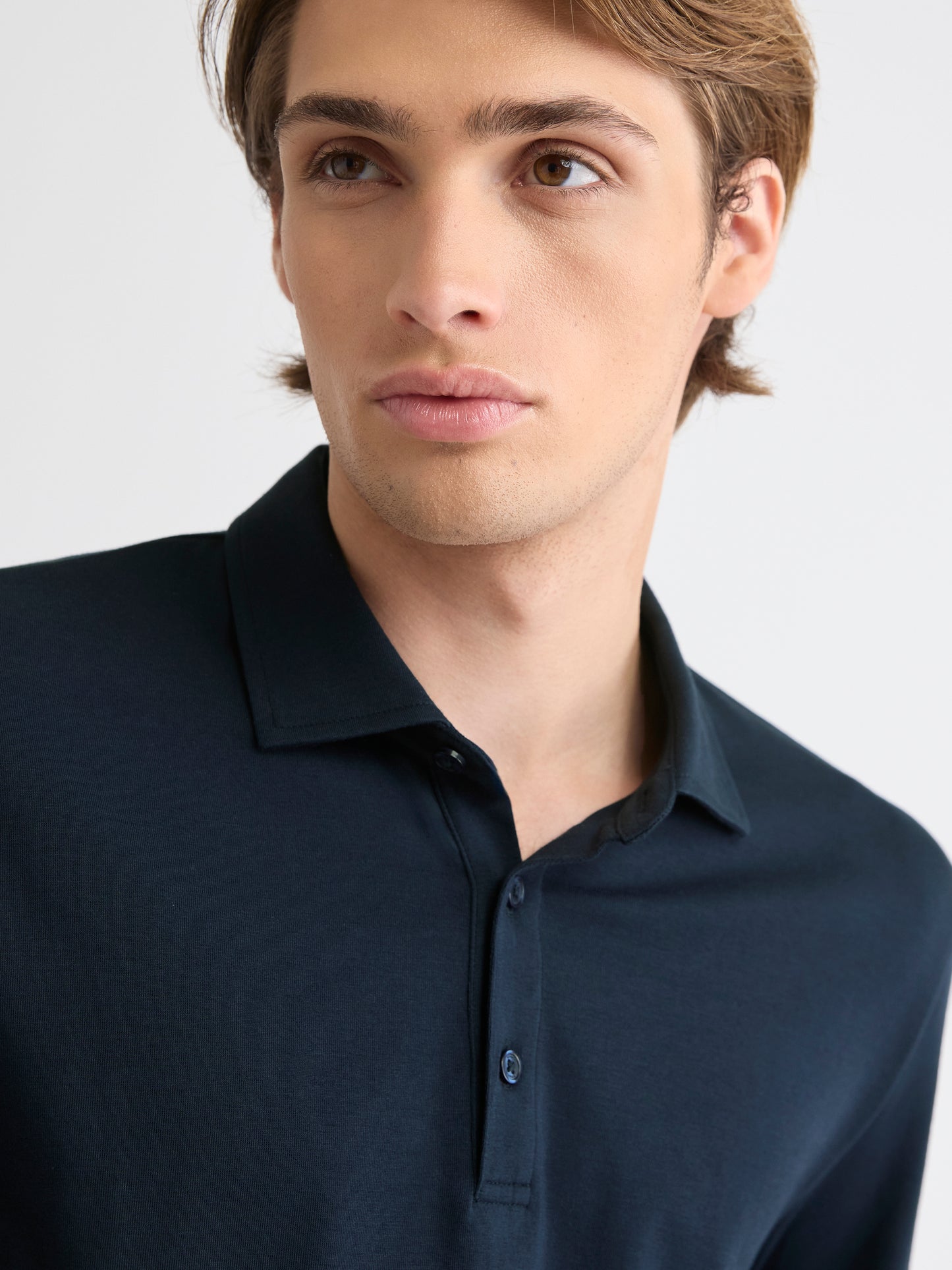 Long-Sleeve Supima (R) Cotton Polo