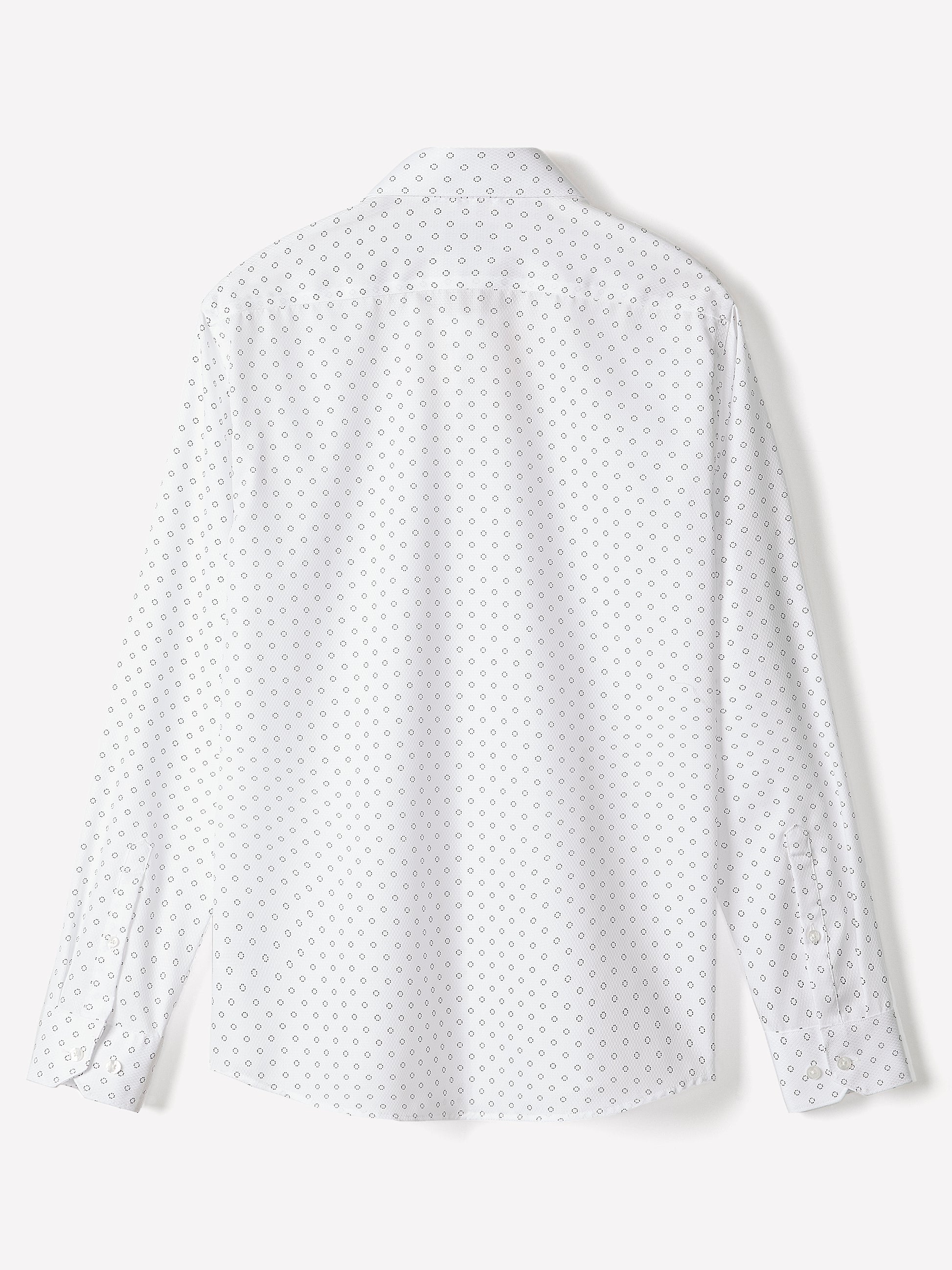 Slim Fit Cotton Woven Shirt with Stand Collar