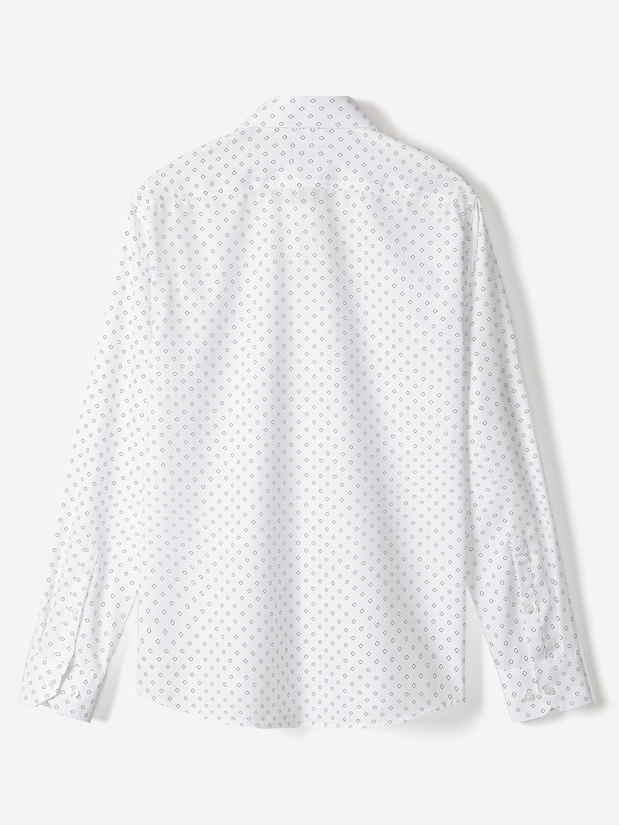 Slim Fit Cotton Woven Shirt with Stand Collar
