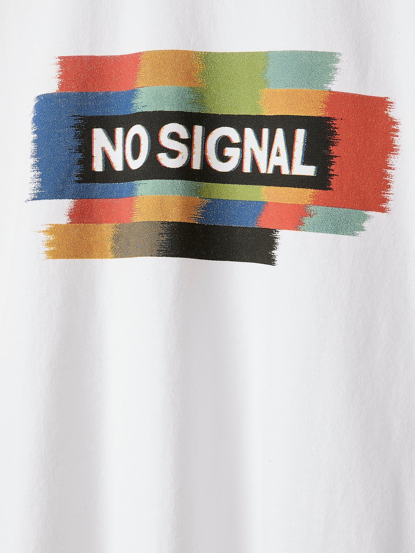 Oversized Short-Sleeve Crew-Neck Tee with Print