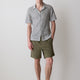 Linen-Blend Shorts with Elastic Waistband
