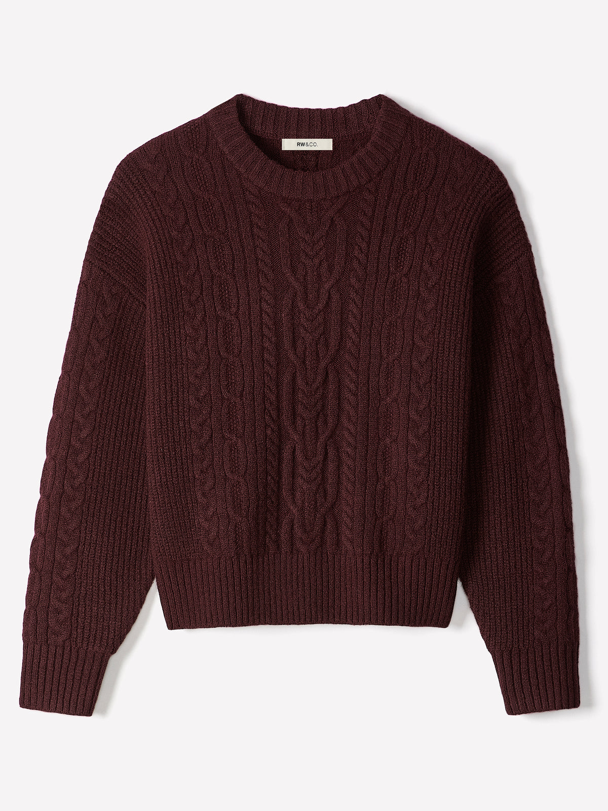 Cable Stitch Long Sleeve Pullover Sweater