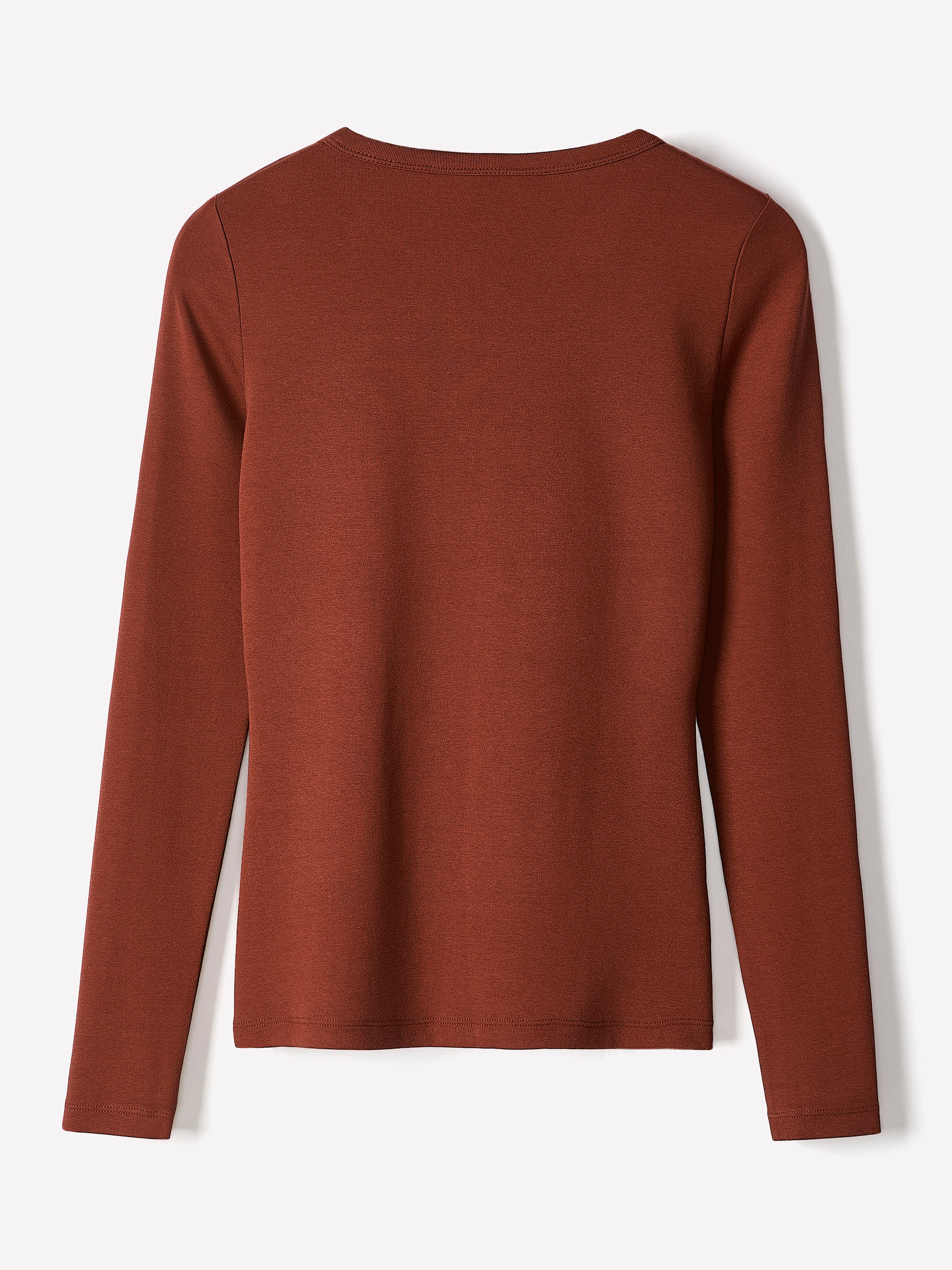 Long Sleeve Knit Pullover Crew Neck Cotton Blend