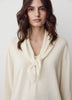 Knit Scarf Mercerized Merino Wool Triangle Neckerchief