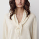 Knit Scarf Mercerized Merino Wool Triangle Neckerchief