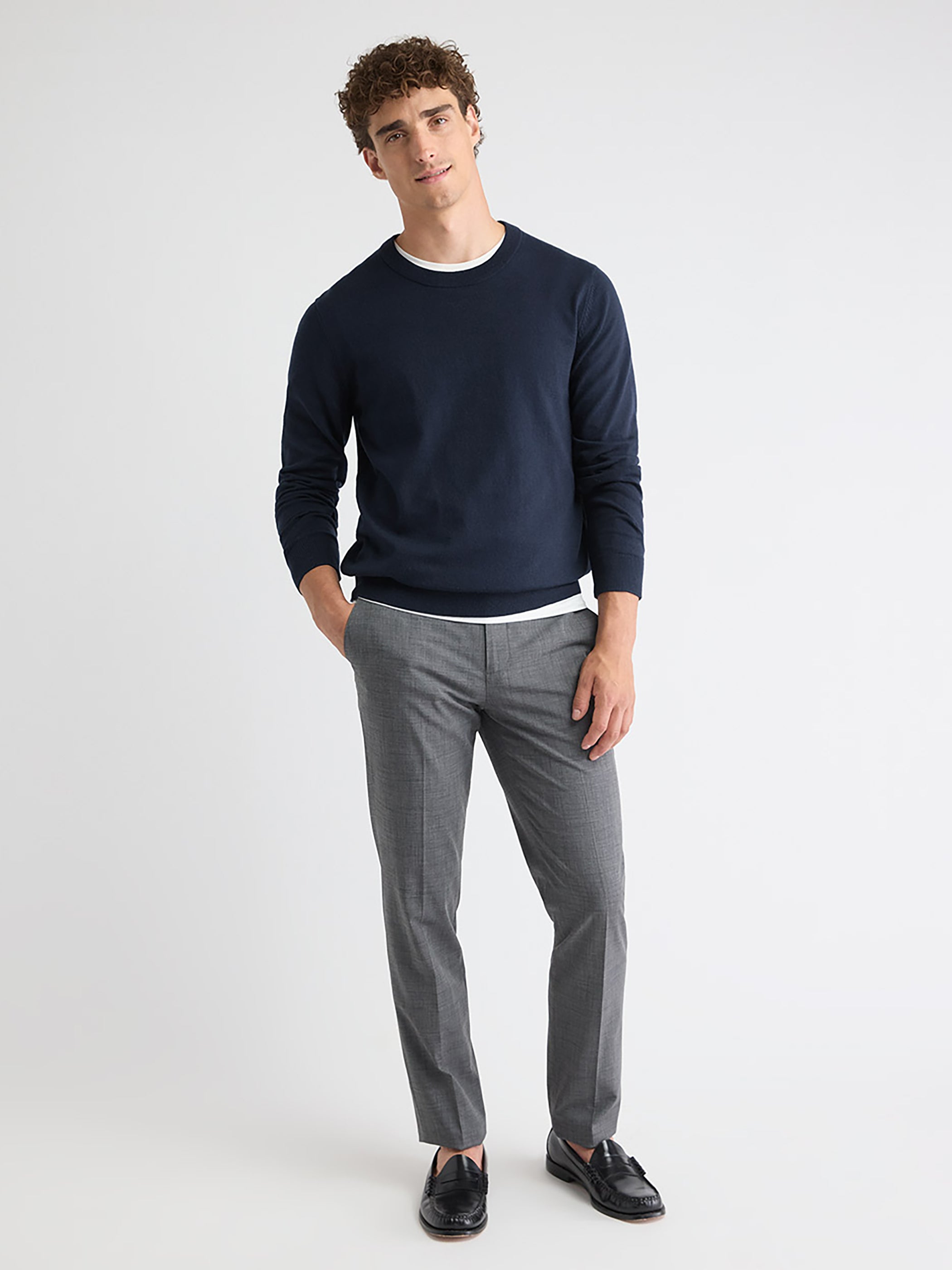 Long-Sleeve Crew-Neck Sweater