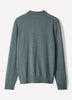 Merino Wool Knit Polo Sweater Long Sleeve