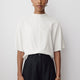 Short-Sleeve Mock-Neck Cape Blouse