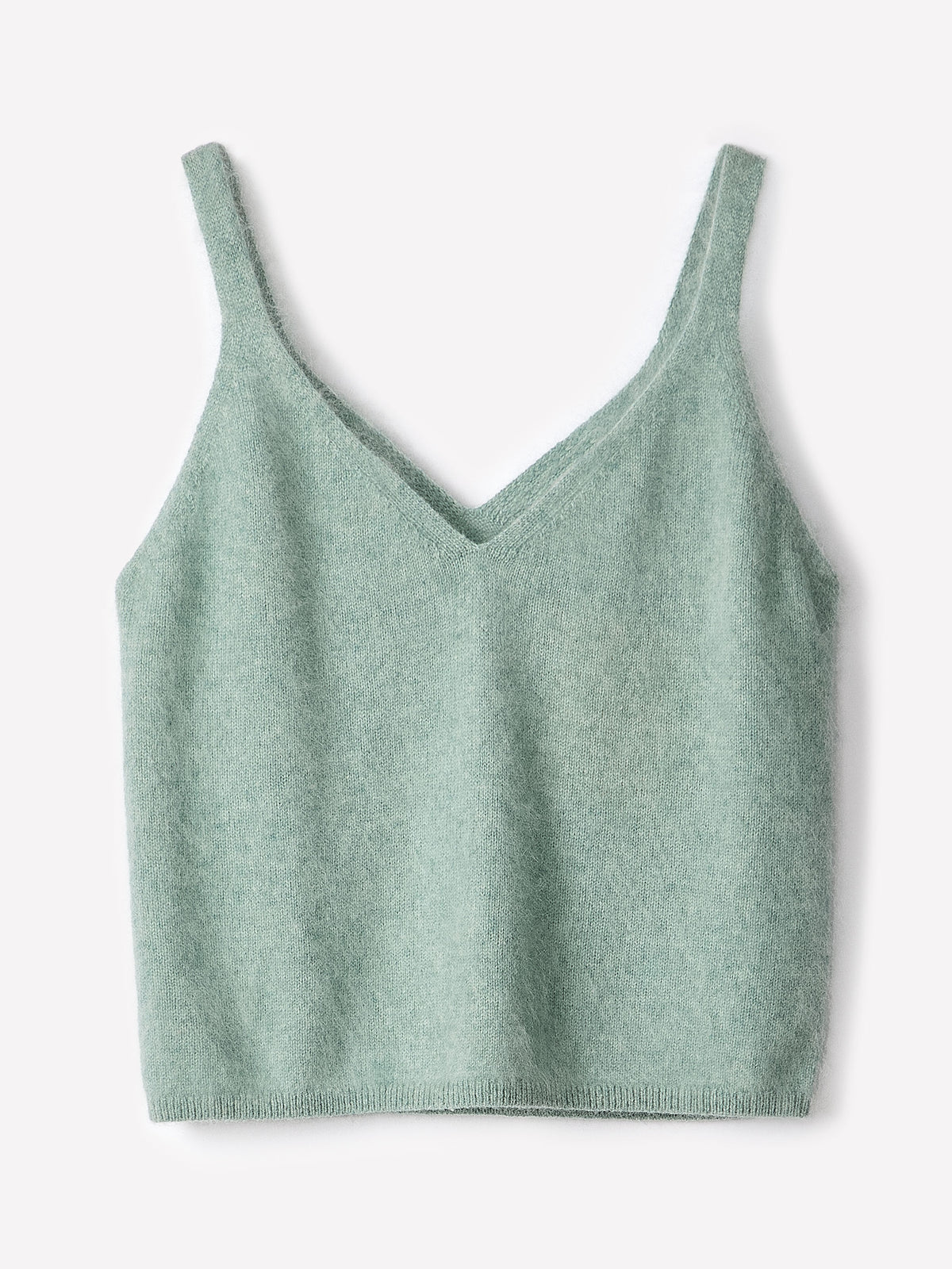 V-Neck Hairy Merino Tank