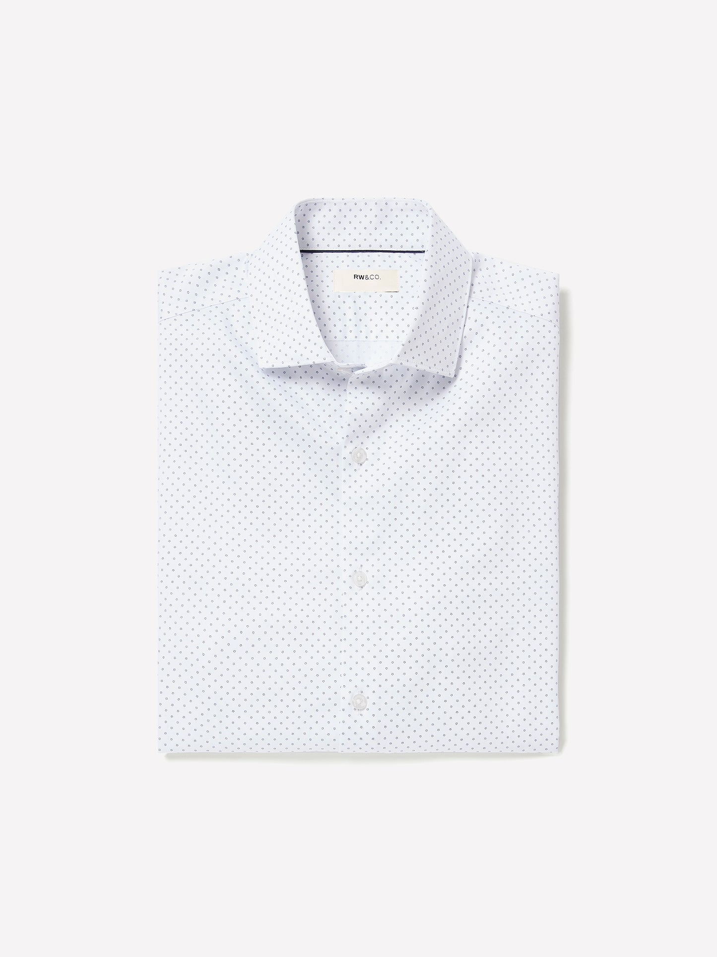 Tailored-Fit Dress Shirt with Floral Pattern