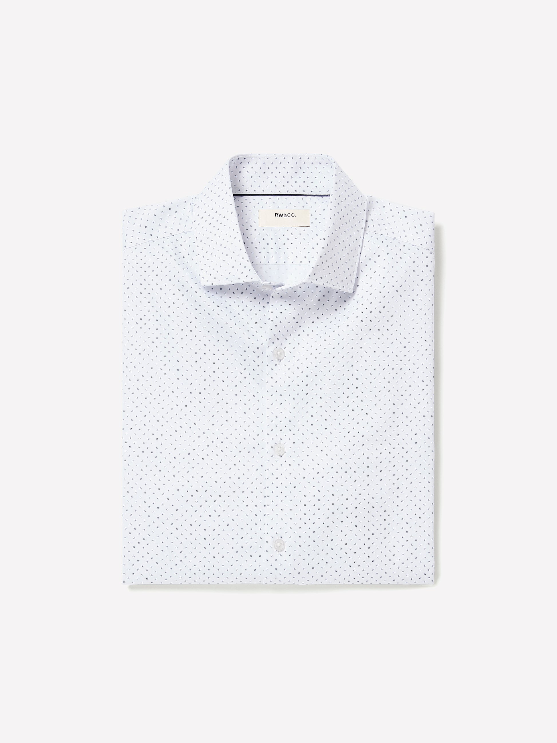 Tailored-Fit Dress Shirt with Floral Pattern