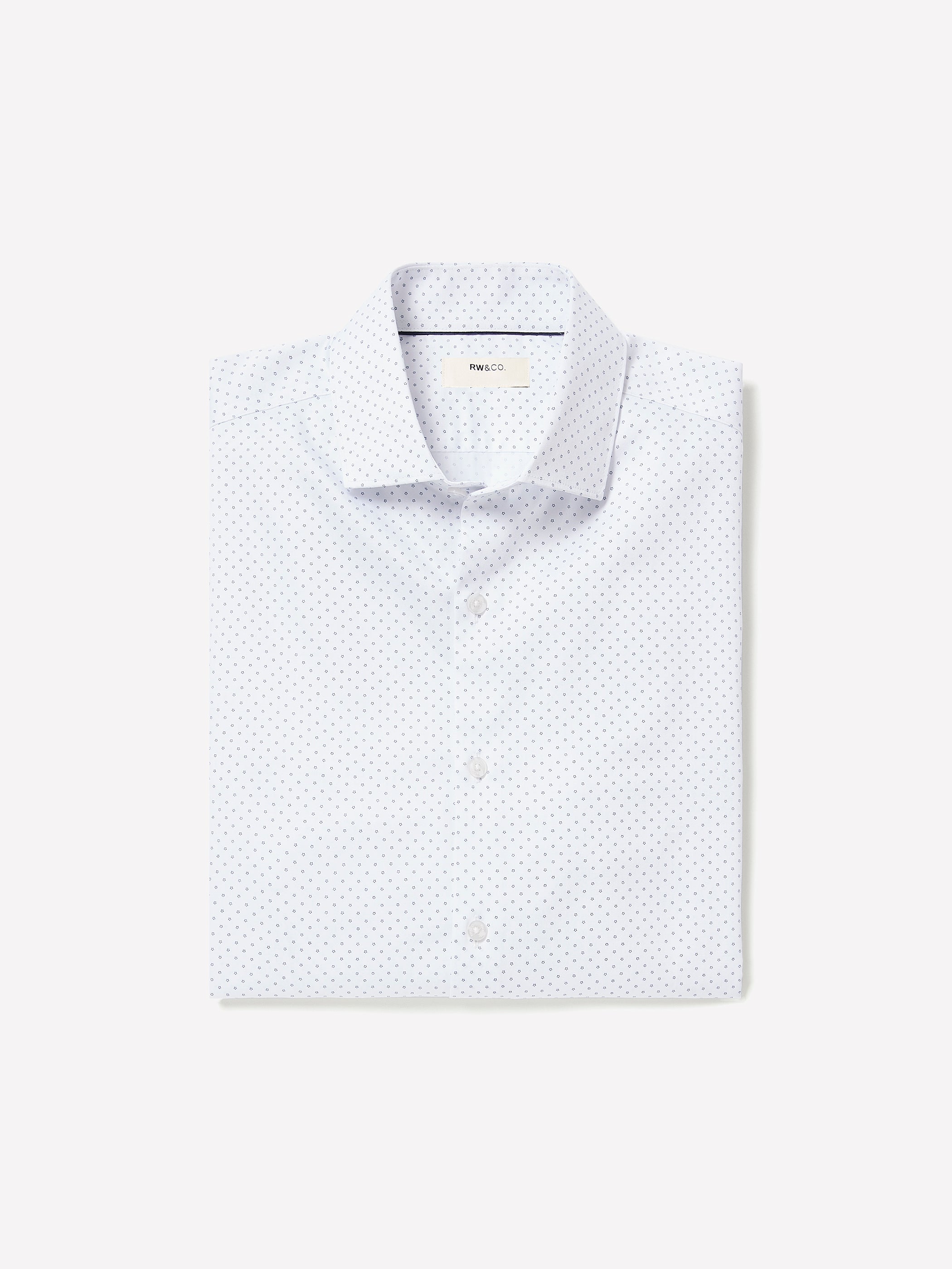 Tailored-Fit Dress Shirt with Floral Pattern