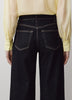 Dark-Wash High-Rise Ultra-Wide-Leg Jeans
