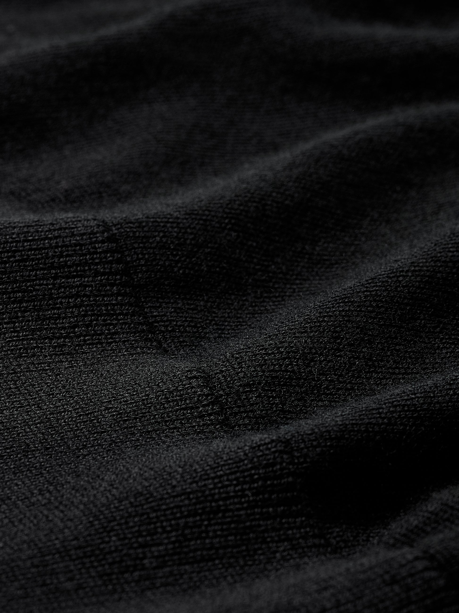 Merino Wool Knit Polo Sweater Long Sleeve