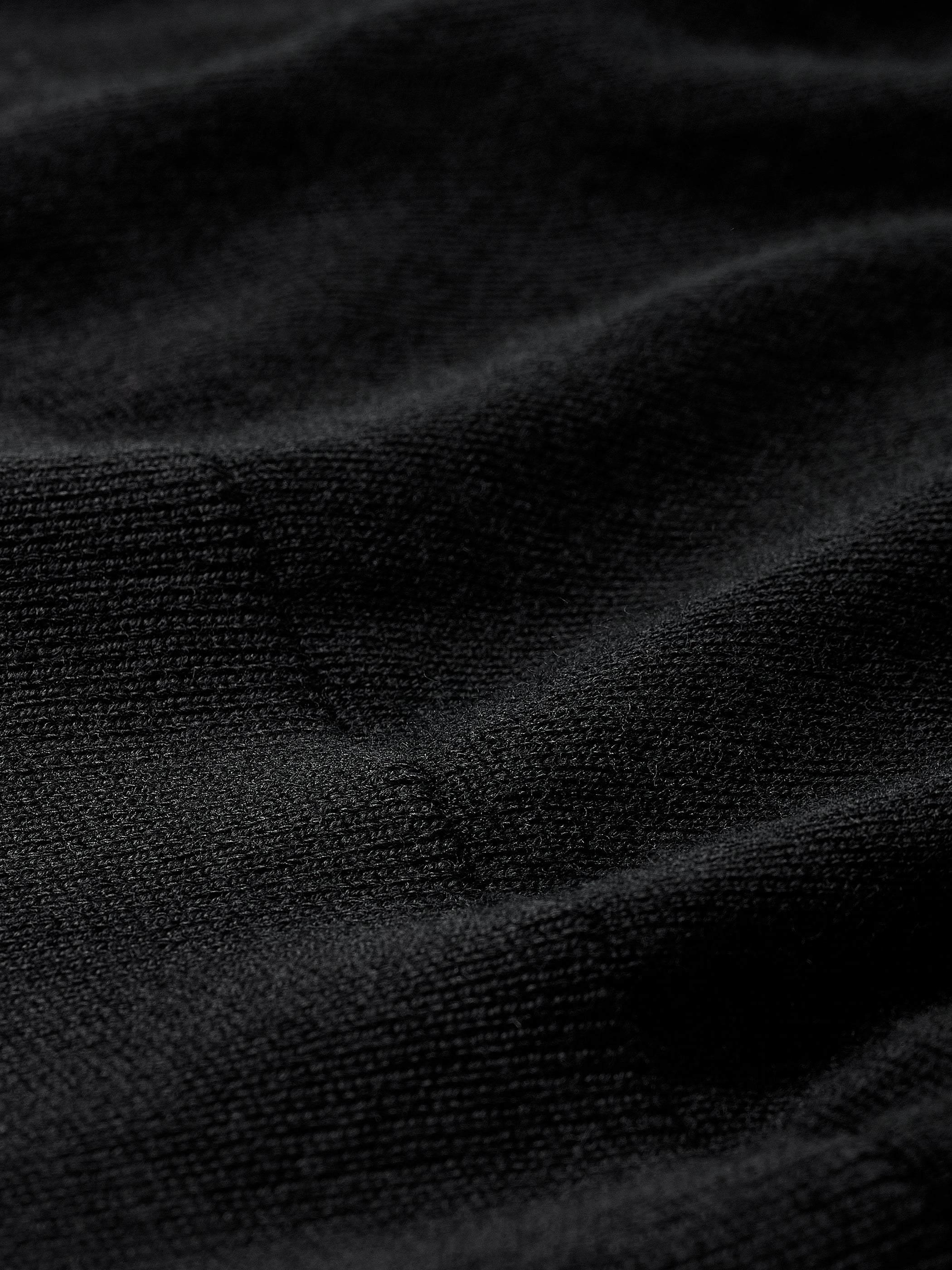 Merino Wool Knit Polo Sweater Long Sleeve