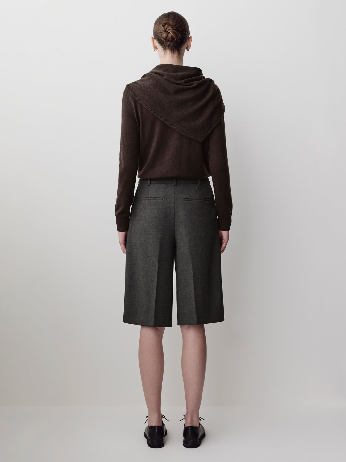 Long Bermuda Shorts Heavy Twill Fabric