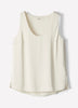 Woven Satin Cami Blouse U Neck
