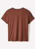 Knit Pullover V-Neck Tee Silk Blend