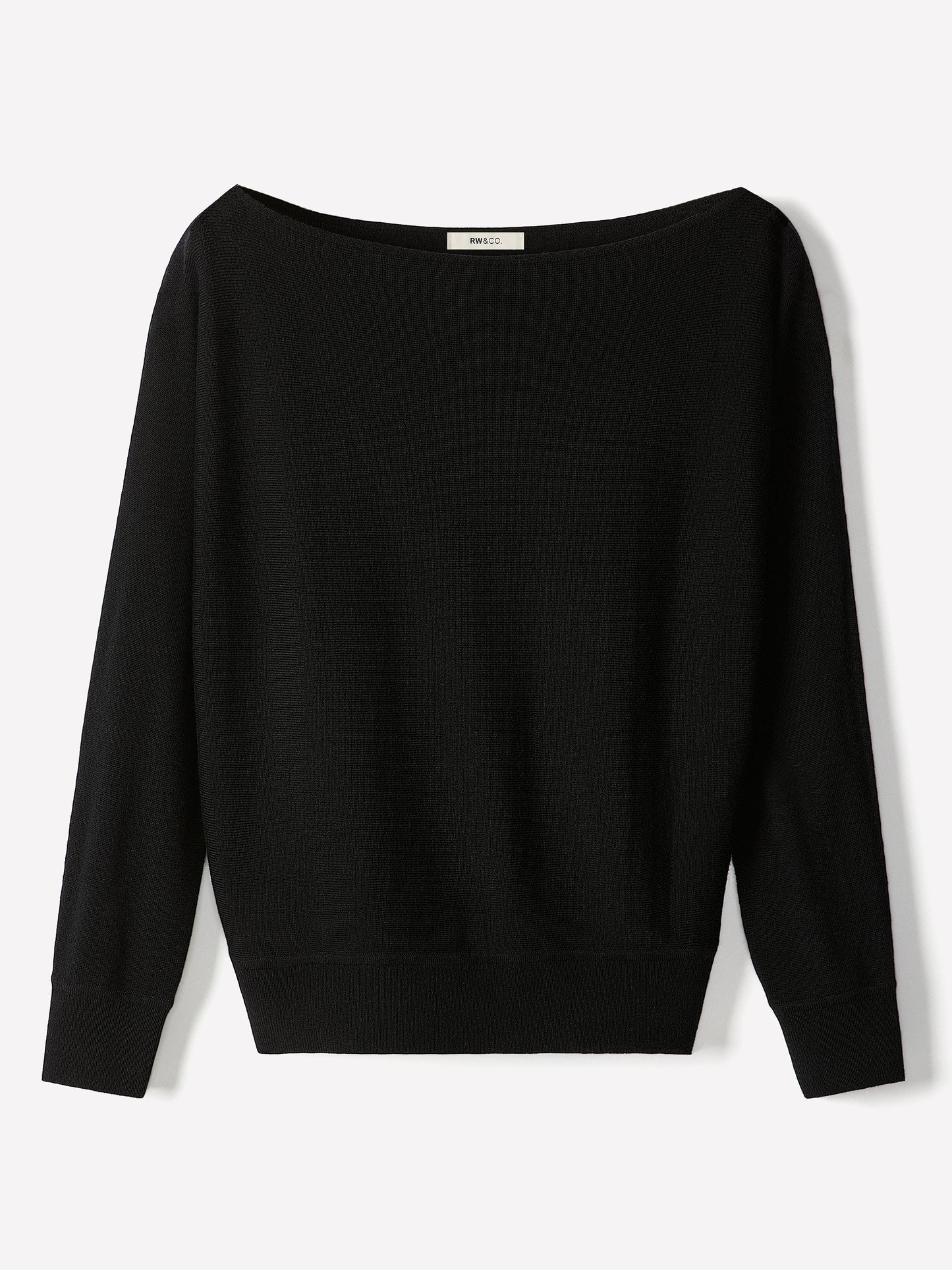 Off Shoulder Knit Sweater 100% Merino Wool