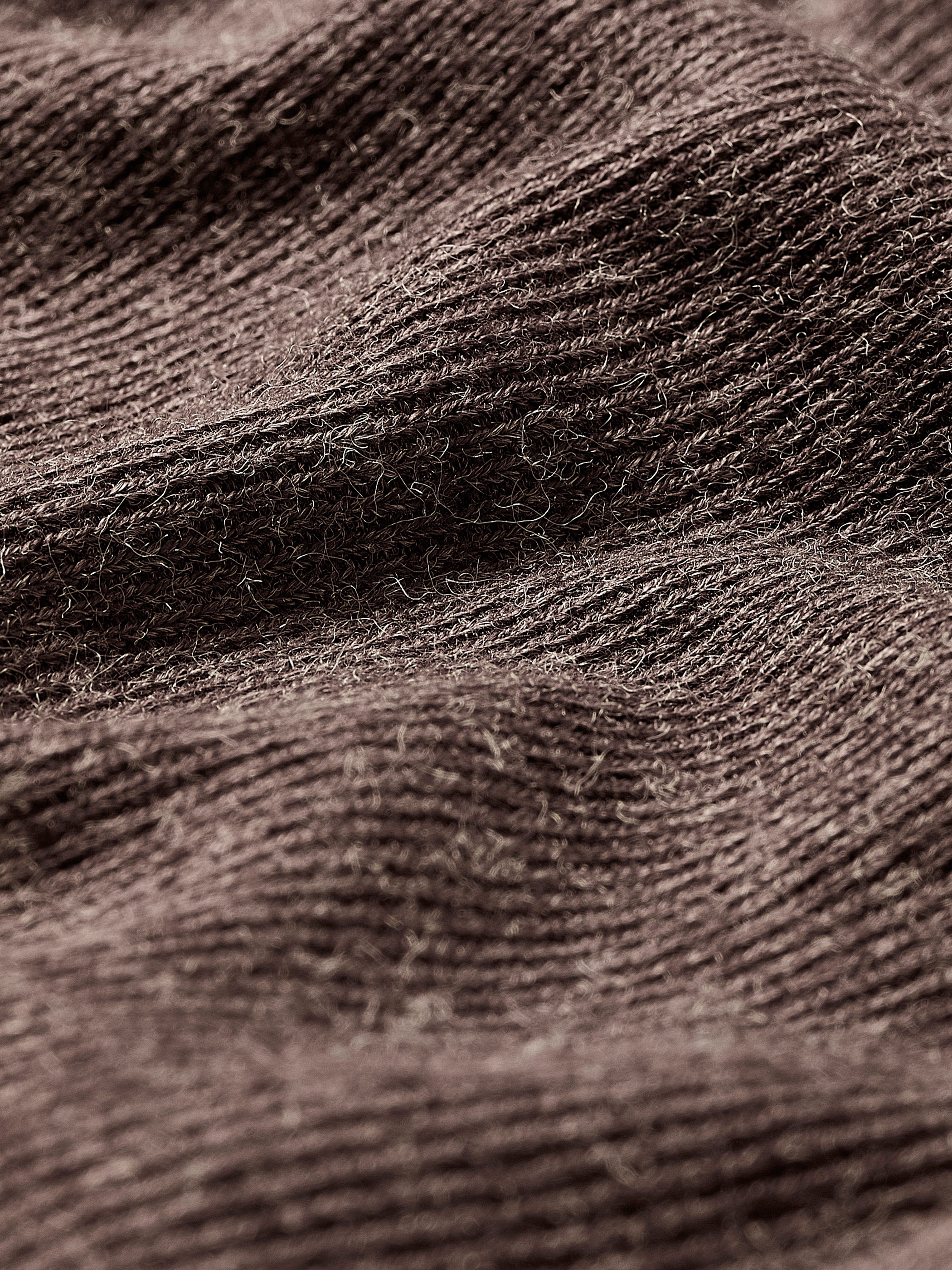 Haut Côtelé à Manches Longues et Col Rond