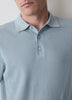 Textured Short-Sleeve Polo Sweater
