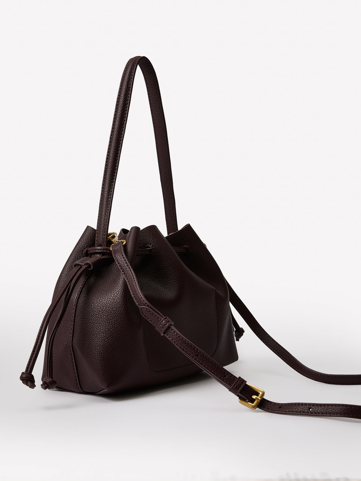 Small Faux Leather Cross-Body Bag