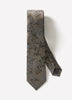 Skinny Tie with Foliage Pattern